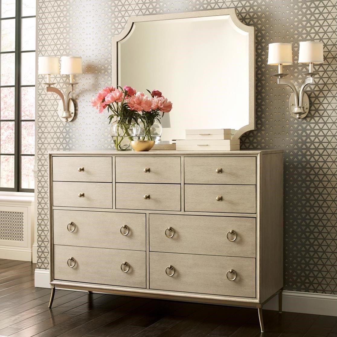 American Drew Lenox 923131+030 Ventura 10Drawer Dresser and Mirror